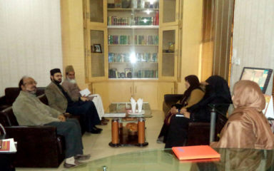 Dr Hassan Mohi-ud-Din Qadri visits Minhaj College for Women